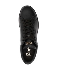 Baskets basses en cuir noires Polo Ralph Lauren