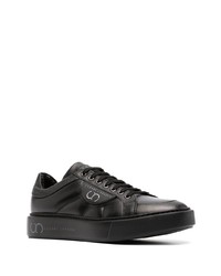 Baskets basses en cuir noires Casadei