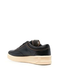 Baskets basses en cuir noires Jil Sander