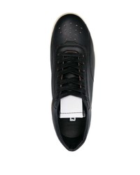 Baskets basses en cuir noires Jil Sander