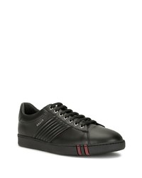 Baskets basses en cuir noires Bally