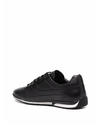 Baskets basses en cuir noires BOSS