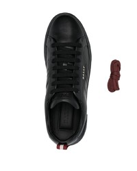 Baskets basses en cuir noires Bally