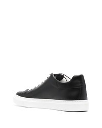 Baskets basses en cuir noires Moschino