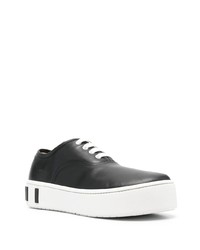 Baskets basses en cuir noires Marni