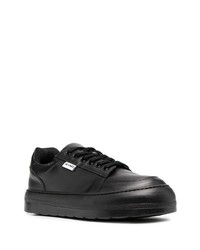 Baskets basses en cuir noires Sunnei