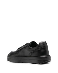 Baskets basses en cuir noires Sunnei