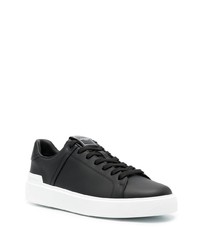 Baskets basses en cuir noires Balmain