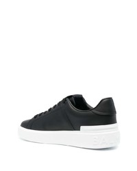 Baskets basses en cuir noires Balmain