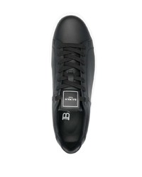 Baskets basses en cuir noires Balmain