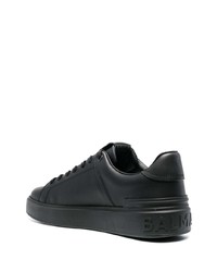 Baskets basses en cuir noires Balmain