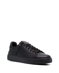 Baskets basses en cuir noires Balmain