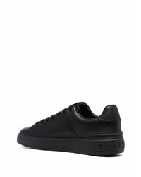 Baskets basses en cuir noires Balmain