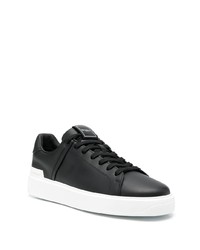 Baskets basses en cuir noires Balmain