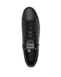 Baskets basses en cuir noires Balmain