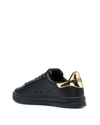 Baskets basses en cuir noires VERSACE JEANS COUTURE