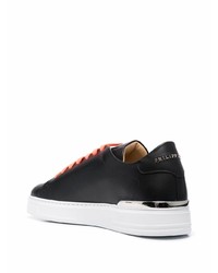 Baskets basses en cuir noires Philipp Plein