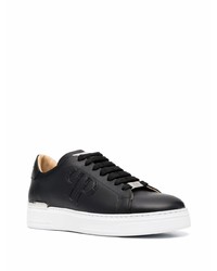 Baskets basses en cuir noires Philipp Plein