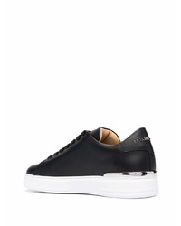 Baskets basses en cuir noires Philipp Plein