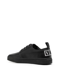 Baskets basses en cuir noires Valentino Garavani