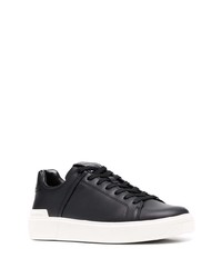 Baskets basses en cuir noires Balmain