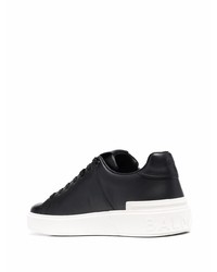 Baskets basses en cuir noires Balmain