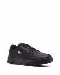 Baskets basses en cuir noires Tommy Hilfiger