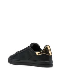 Baskets basses en cuir noires VERSACE JEANS COUTURE