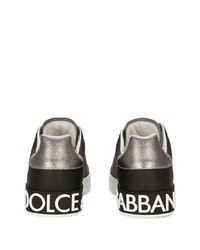 Baskets basses en cuir noires Dolce & Gabbana