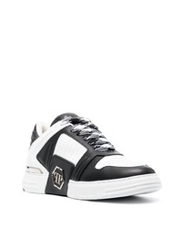 Baskets basses en cuir noires Philipp Plein