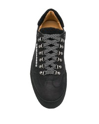 Baskets basses en cuir noires DSQUARED2