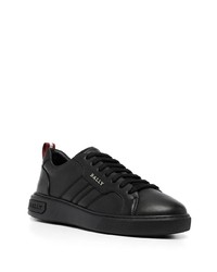 Baskets basses en cuir noires Bally