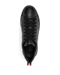 Baskets basses en cuir noires Bally