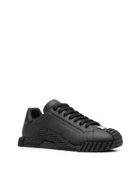 Baskets basses en cuir noires Dolce & Gabbana