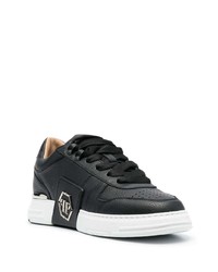 Baskets basses en cuir noires Philipp Plein