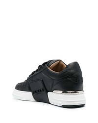 Baskets basses en cuir noires Philipp Plein