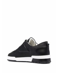 Baskets basses en cuir noires Leandro Lopes