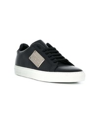 Baskets basses en cuir noires Philipp Plein