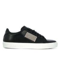 Baskets basses en cuir noires Philipp Plein