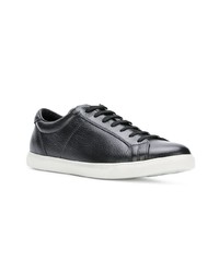 Baskets basses en cuir noires Moncler