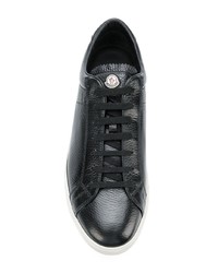 Baskets basses en cuir noires Moncler