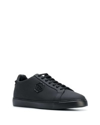 Baskets basses en cuir noires Philipp Plein