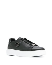 Baskets basses en cuir noires Philipp Plein