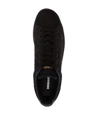 Baskets basses en cuir noires DSQUARED2