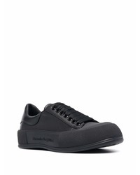 Baskets basses en cuir noires Alexander McQueen