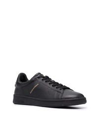 Baskets basses en cuir noires DSQUARED2