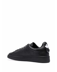 Baskets basses en cuir noires DSQUARED2