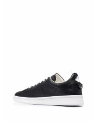 Baskets basses en cuir noires DSQUARED2