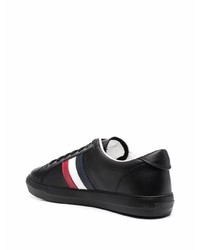 Baskets basses en cuir noires Moncler