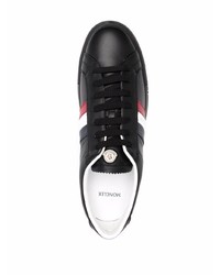 Baskets basses en cuir noires Moncler